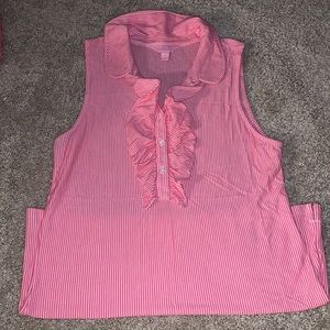 Pink and white Lilly Pulitzer tank top
